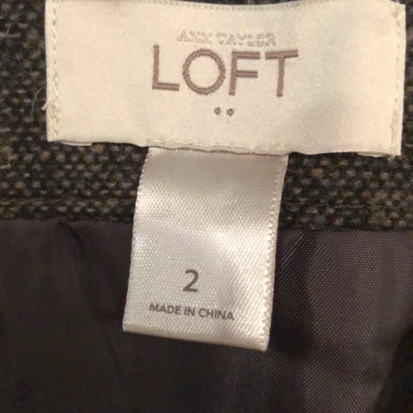 Brown Skirt with Flowers LOFT - Picture 3 of 5